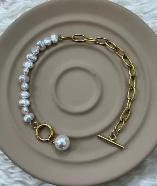 Xuping Gold & İnci Detaylı Bileklik★★★★★