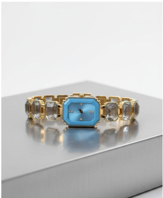 Swarovski Mavi Kadranlı Koyu Taş Detaylı Kadın Kol Saati★★★★★
