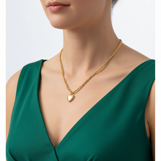 Küçük Kalp Sedef Kolye