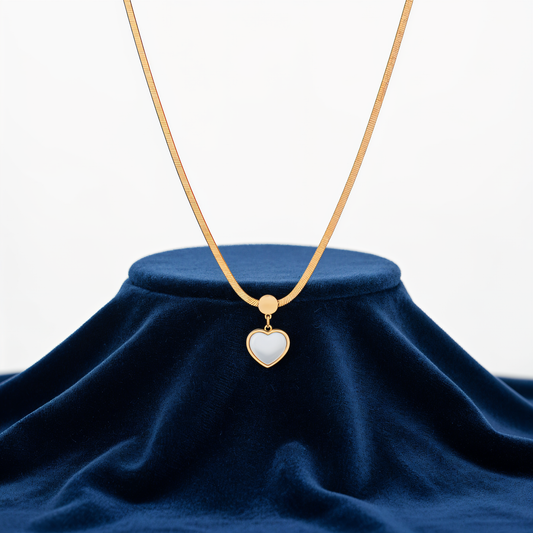 İtalyan Kalp Sedefli Kolye★★★★★