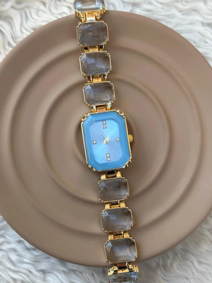Swarovski Mavi Kadranlı Koyu Taş Detaylı Kadın Kol Saati★★★★★